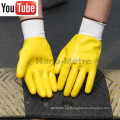 NMSAFETY 13g nylon liner nitrilo guantes totalmente recubiertos con los precios más baratos